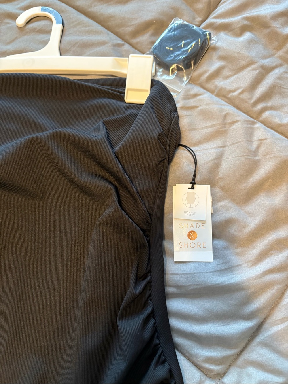 Shade & Shore Black Strapless One-Piece Swimsuit - Picture 3 of 3
